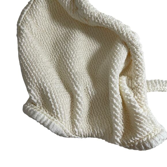 Faithfull the Brand Swim Jaqueline Bikini Top Plain Ivory Medium or 6 Bohemian - Picture 4 of 5